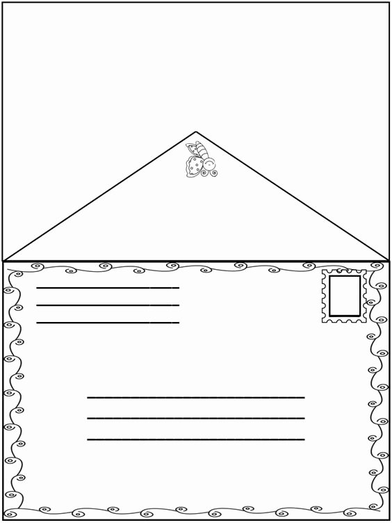 Letter Envelope Address Template Unique Spring Friendly Letter Fun Envelope with the 5 Parts Of