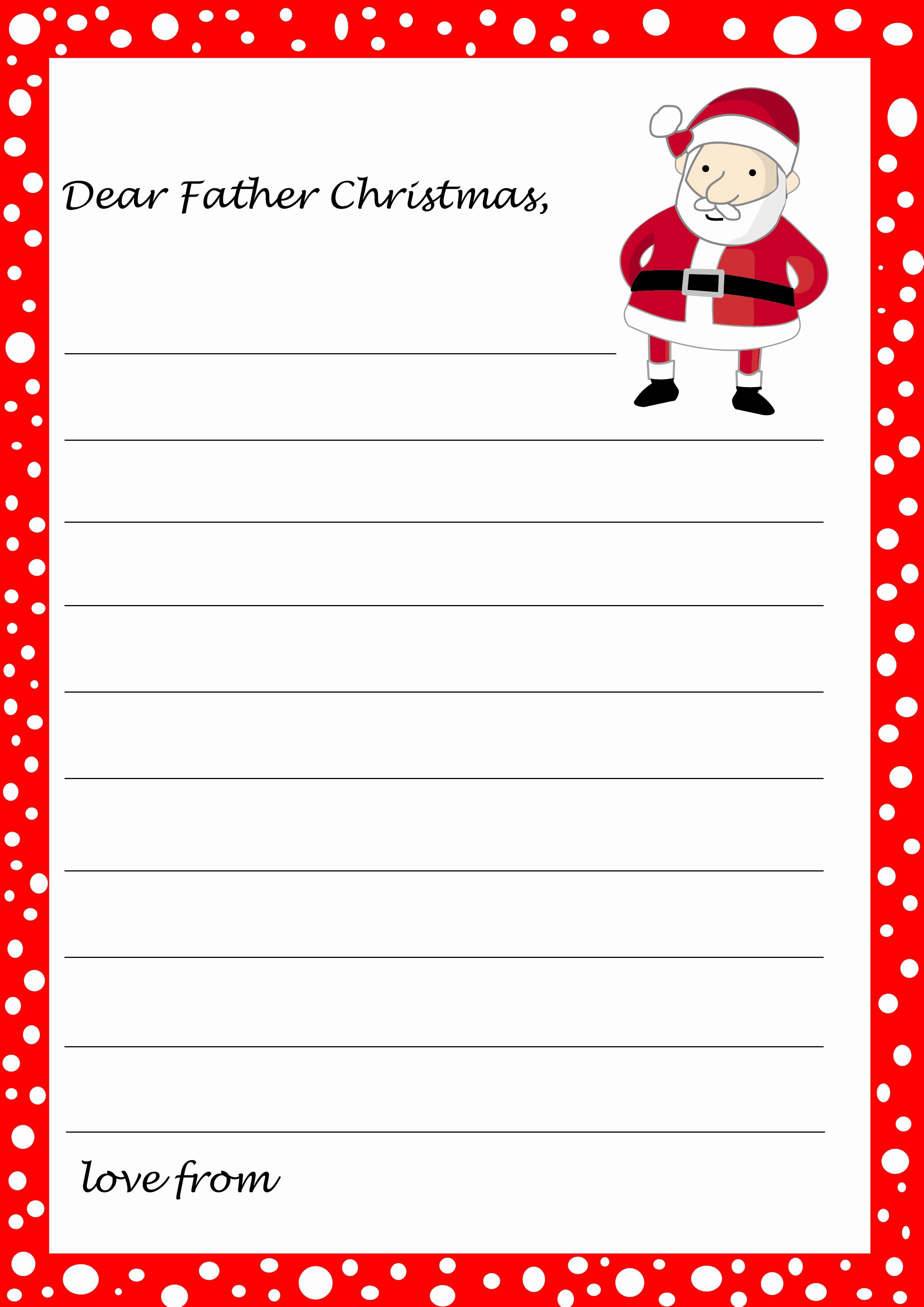 Letter From Santa Template Word Inspirational Free Printable Letter From Santa Template Word Download