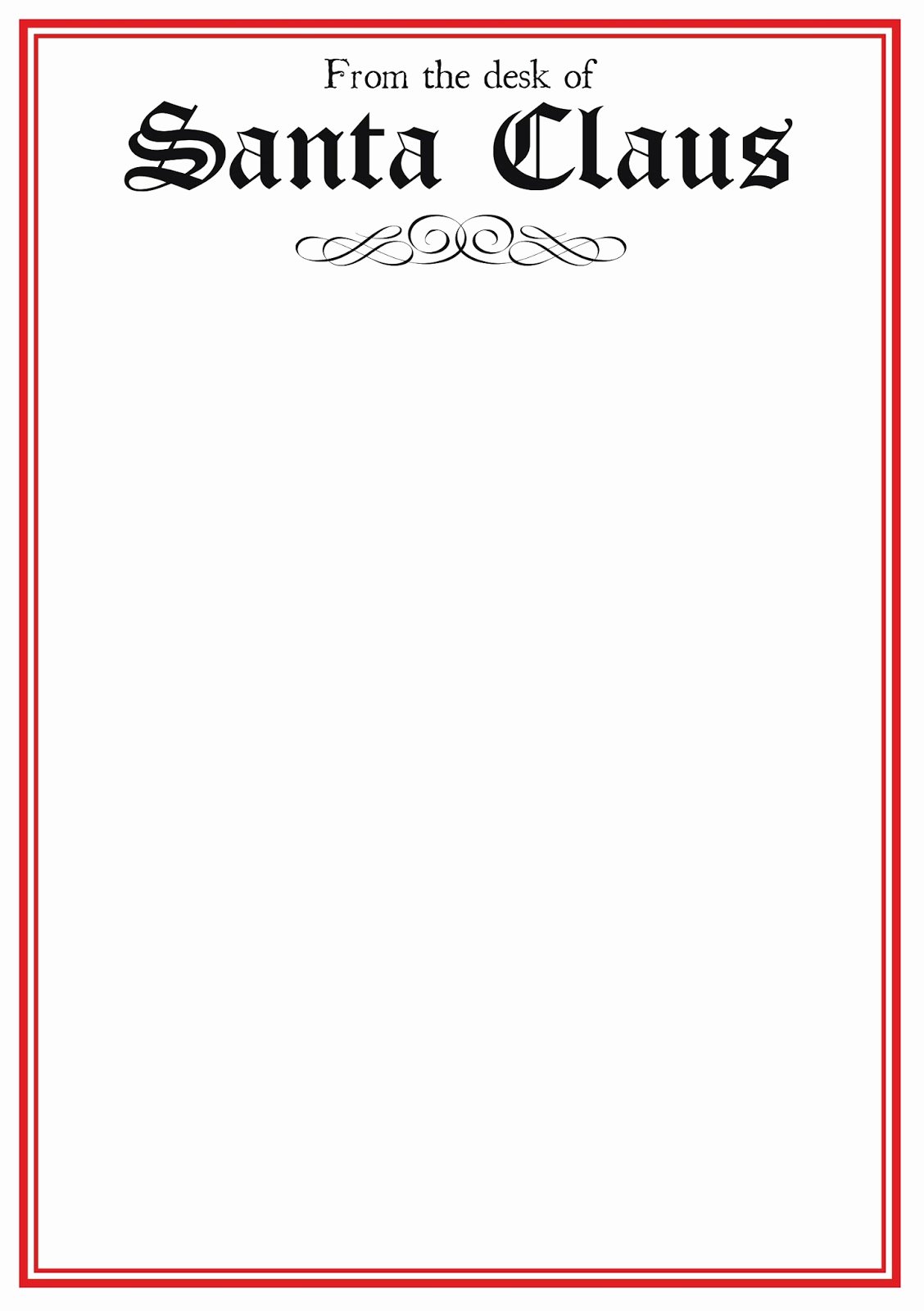 Letter From Santa Template Word Unique Free Printable Letter From Santa Template Word Download