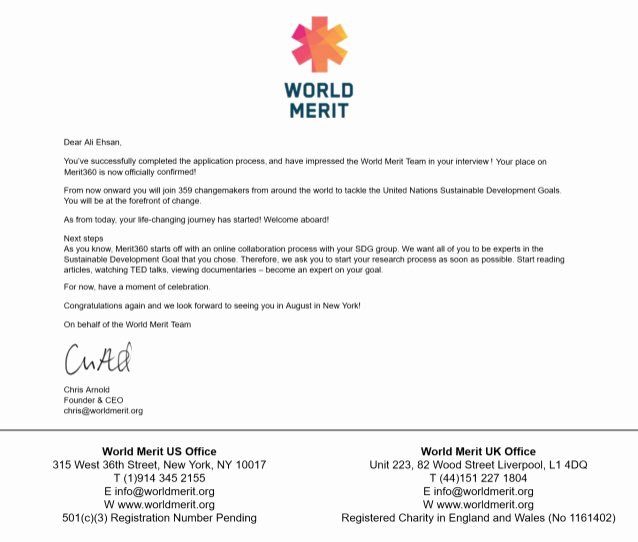 Letter Of Collaboration Lovely Merit360 Acceptance Letter