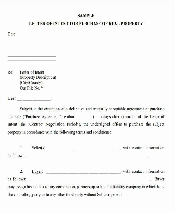 Letter Of Intent to Lease Sample Fresh Sample Letter Intent Mercial Real Estate Lease