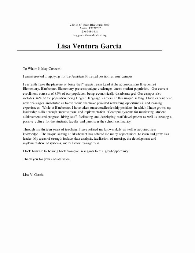 Letter to Garcia Pdf Fresh Ap Letter Of Interest