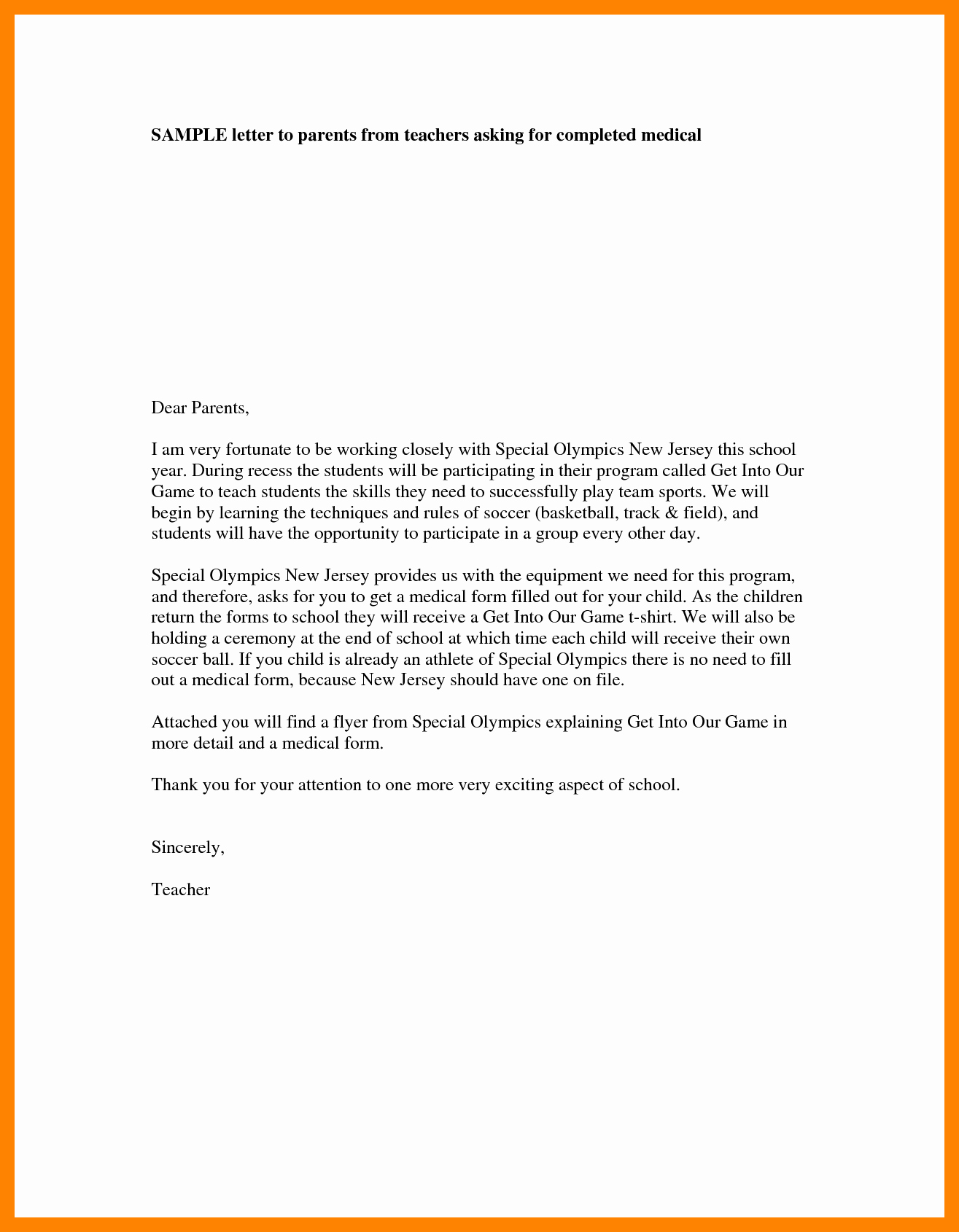 Letters to Parents Template Lovely 4 Teacher Introduction Letter to Parents Template