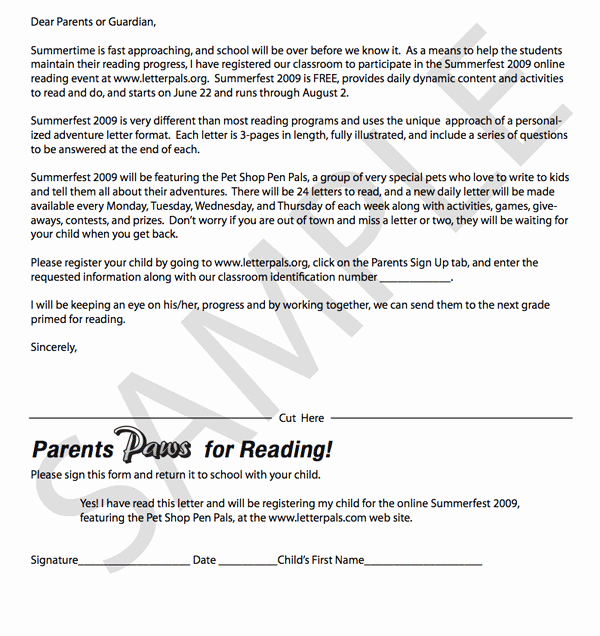 Letters to Parents Template Unique Templates Parent Teacher Conference Teachers Free