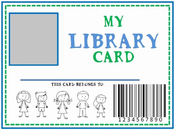 Library Checkout Card Template Best Of Family Library &amp; Diy Pretend Library Card She Kristina