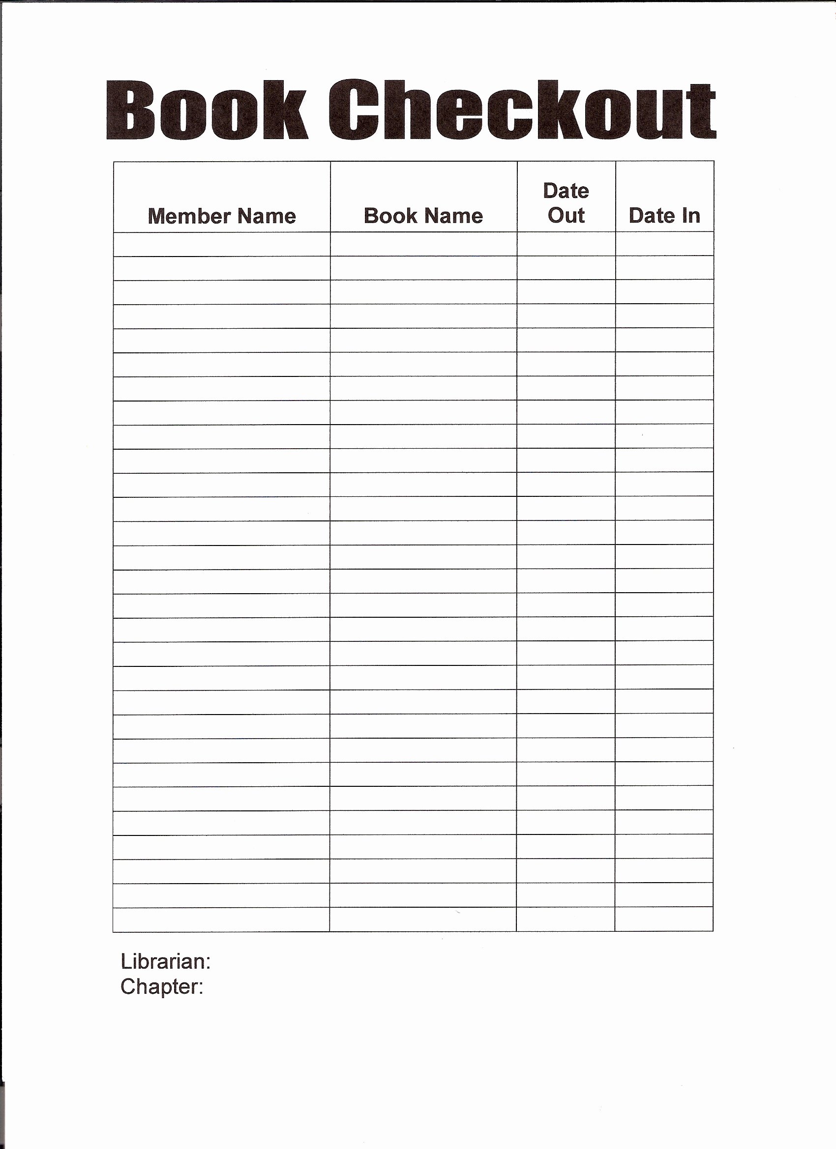 Library Checkout Card Template Fresh Best S Of Book Check Out Sheet Template Classroom
