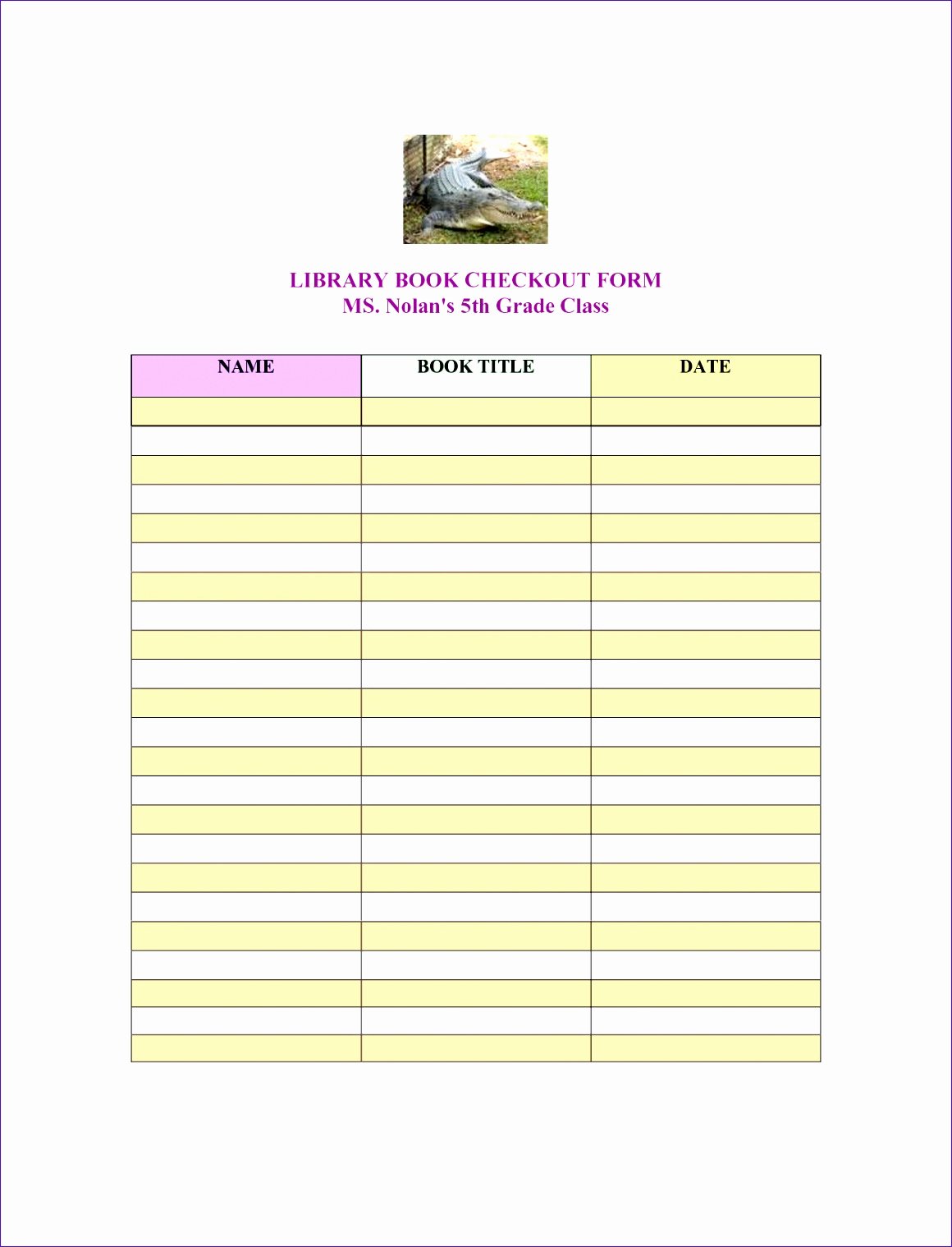 Library Checkout Card Template Fresh Library Book Checkout Sheet Haojc Ideas Best S