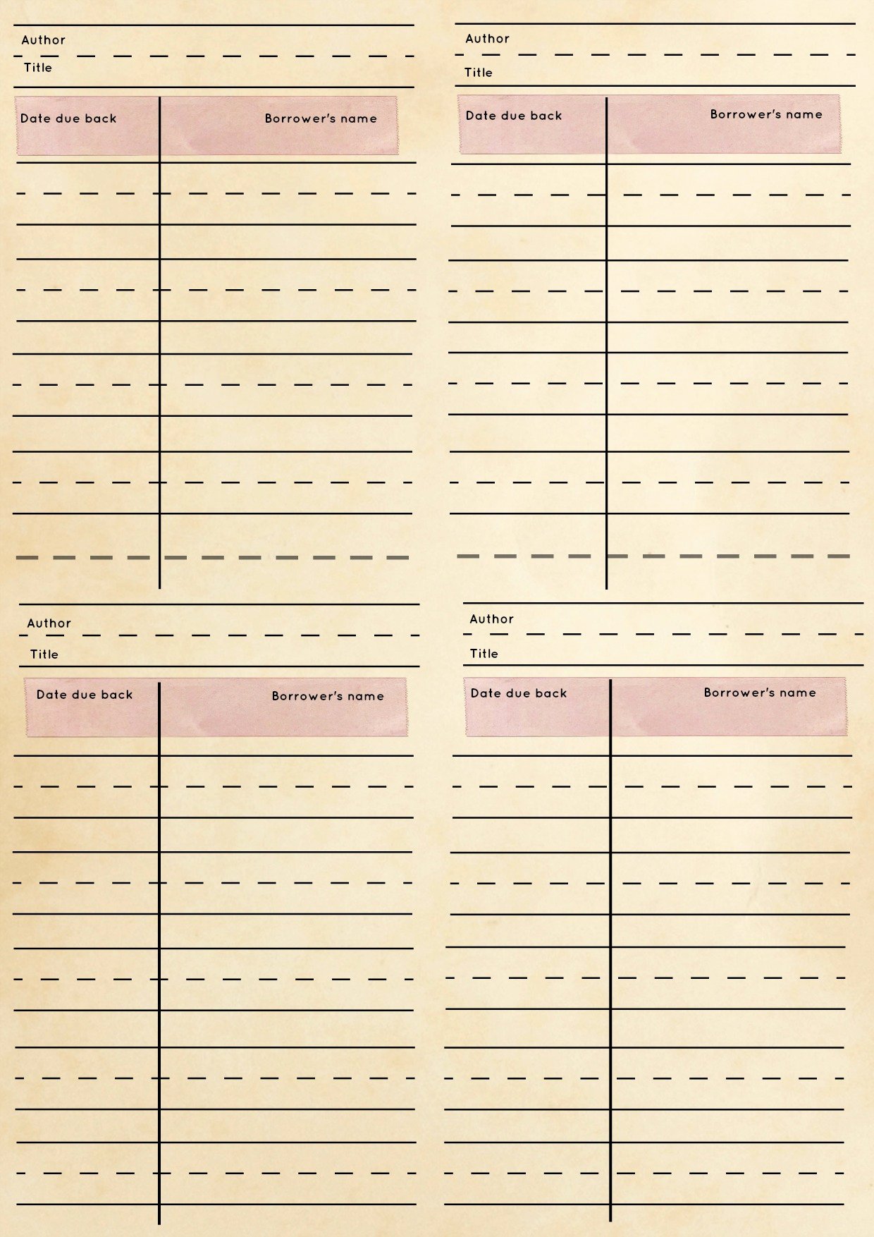 Library Checkout Card Template Inspirational Free Stuff Archives there and Back Again A Mother S