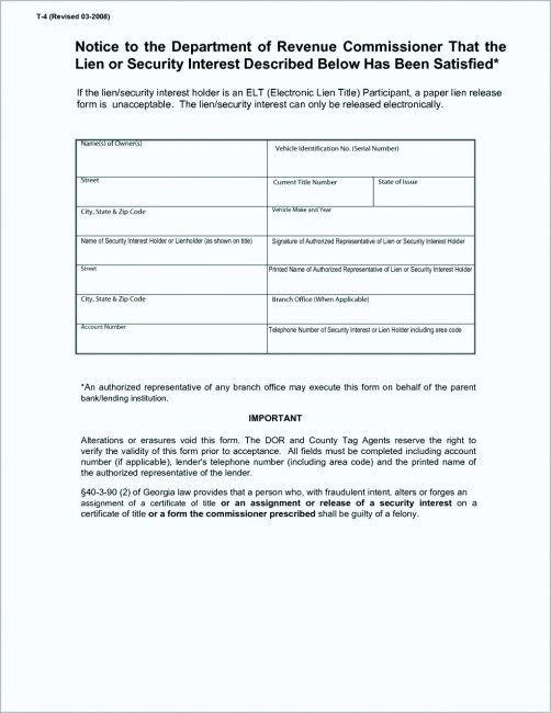 Lien Release Letter Template Elegant Auto Lien Release Letter Template