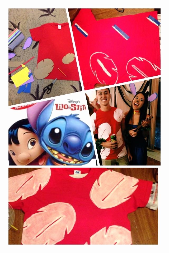 Lilo and Stitch Leaf Template Fresh Lilo and Stitch Diy Halloween Costume Lilo Stitch