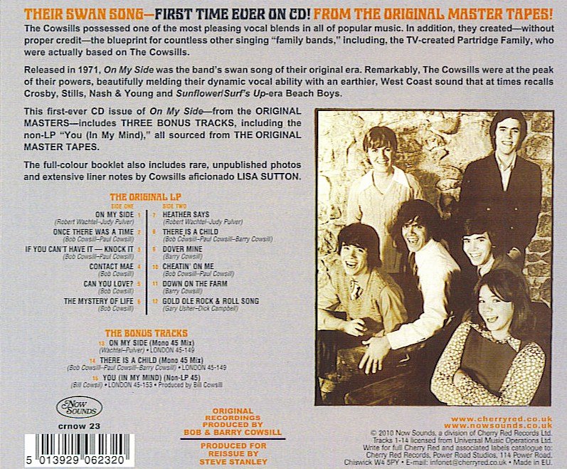 Liner Notes Examples Lovely Cowsills Liner Notes My Side Cd