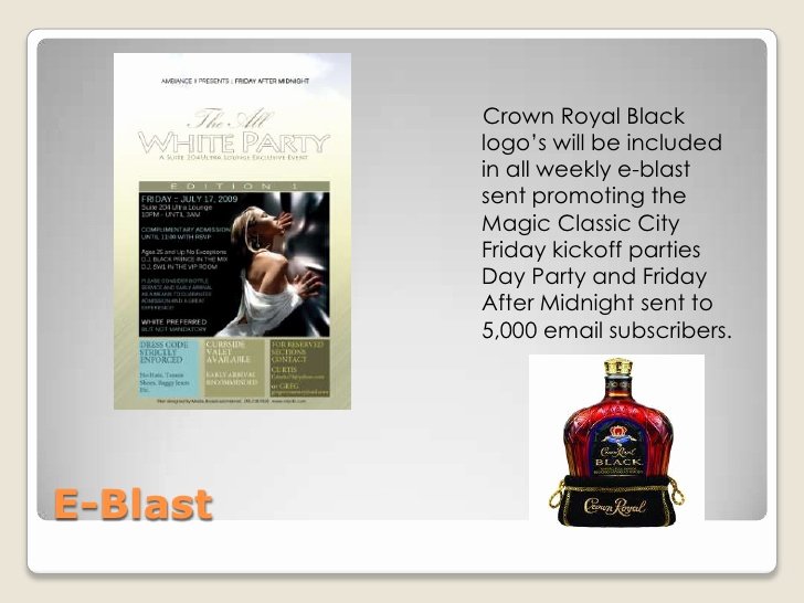 Liquor Sponsorship Proposal Fresh 2010 Sponsorship Proposal for Crown