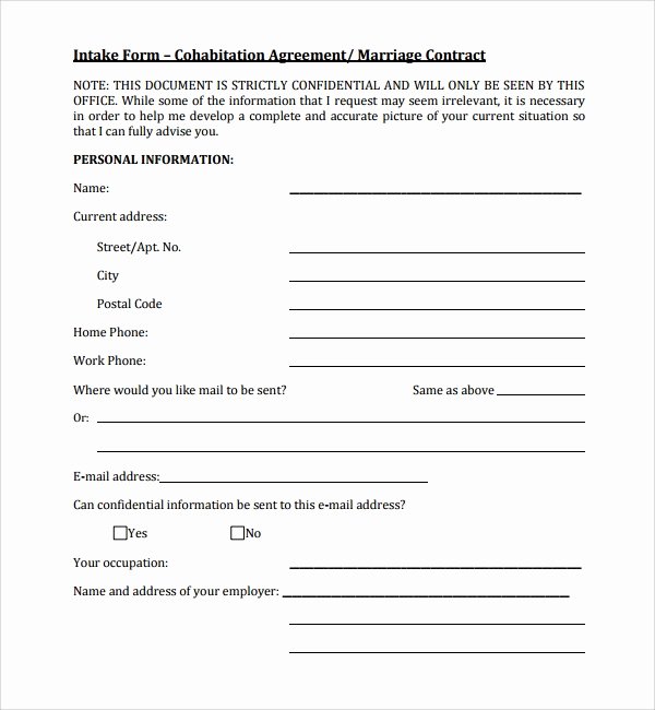 Living Agreement Template Luxury Cohabitation Agreement 7 Documents In Word Pdf