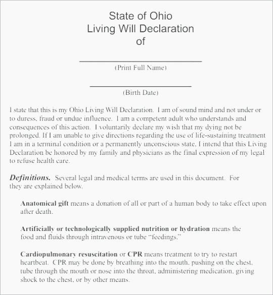 Living Agreement Template New 42 Transformative Printable Living Will