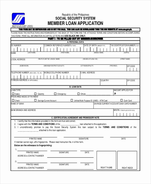 Loan Application form Sample Beautiful Sample Loan Application form 11 Free Documents In Word Pdf