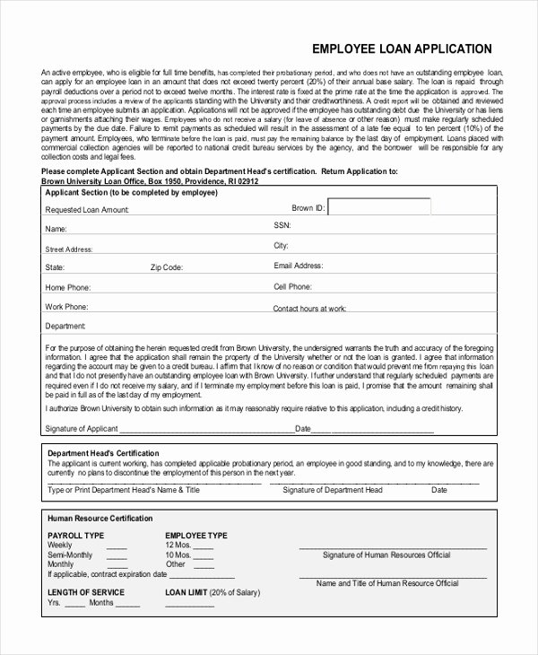 Loan Application form Sample New Sample Loan Application form 11 Free Documents In Word Pdf