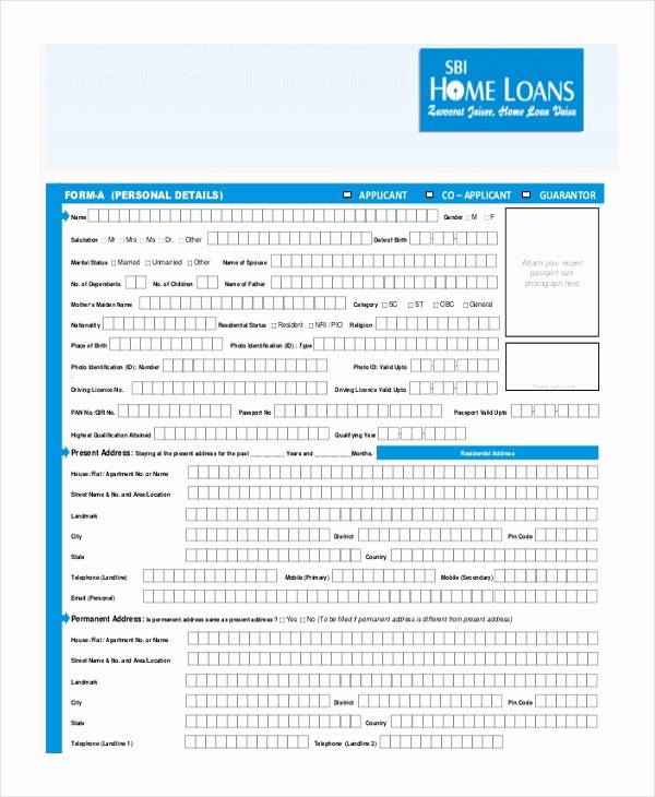 Loan Application form Sample Unique Sample Loan Application form 11 Free Documents In Word Pdf