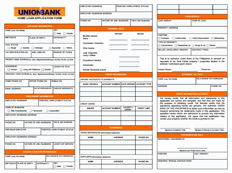 Loan Application Templates Inspirational 5 Loan Application form Templates Pdf