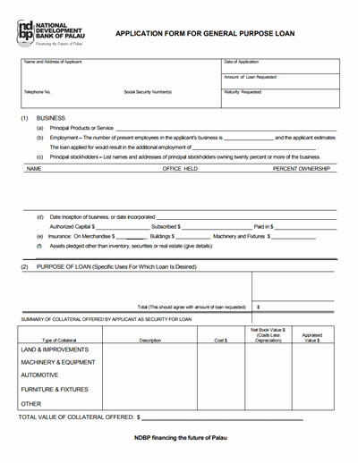 Loan Application Templates New Loan Application form Free Download Create Edit Fill