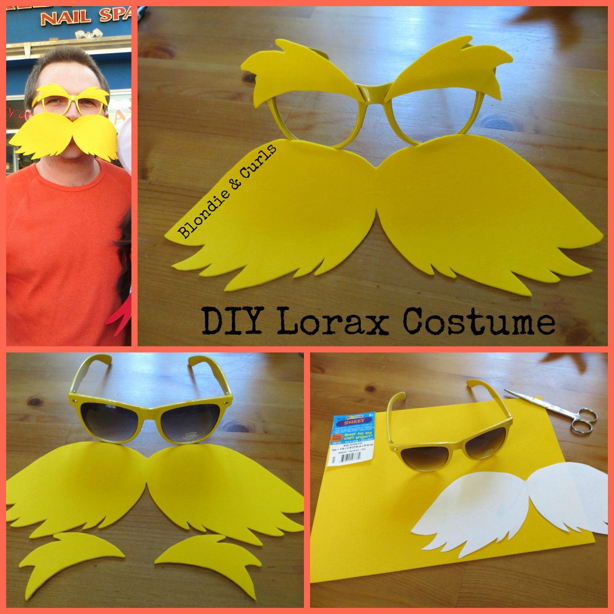 Lorax Mustache and Eyebrows Template Best Of Diy Lorax Costume