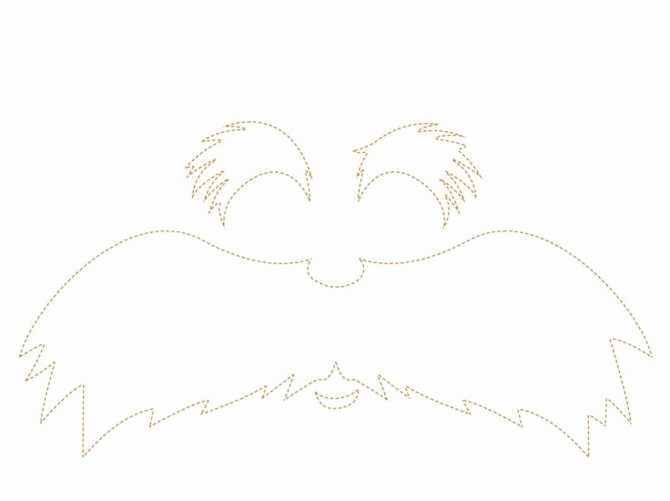 Lorax Mustache and Eyebrows Template Elegant Best Ideas About Free Fonts Printables Clipart Lorax