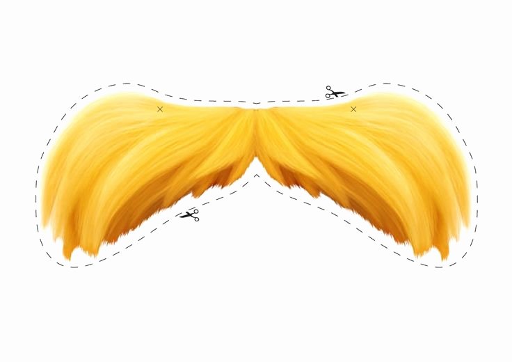 Lorax Mustache Printable Luxury Lorax Mustache Template Google Search