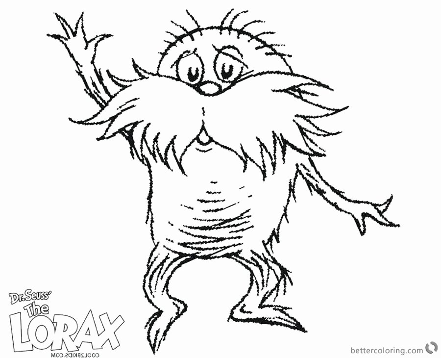 Lorax Mustache Printable Unique Dr Seuss Lorax Mustache Coloring Pages Free Printable