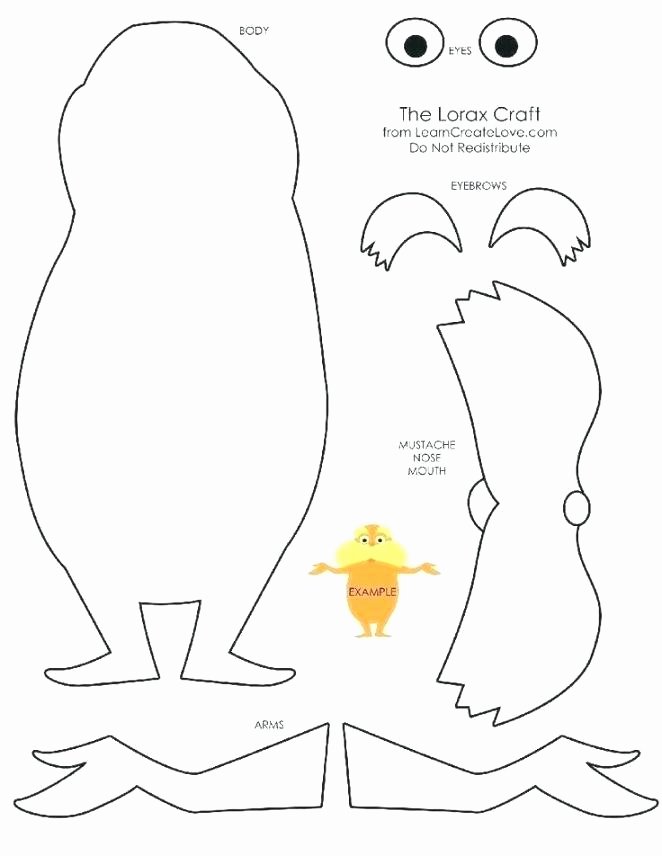Lorax Mustache Printable Unique Lorax Printable – Jeannettecliftgeorge