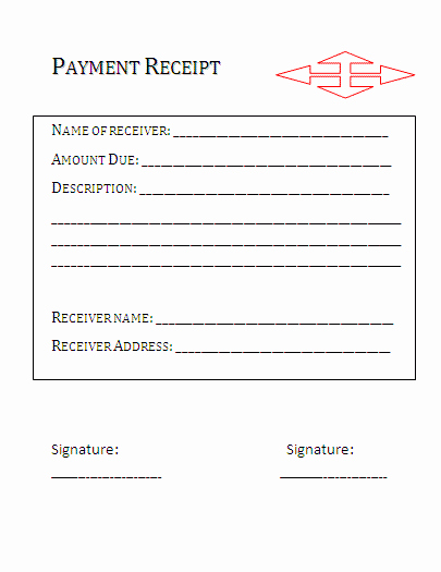 Lost Receipt form Template Unique Payment Receipt format