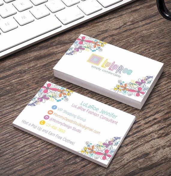 Lularoe Business Card Template Best Of Lularoe Business Card White Background by Mommydesignstudio