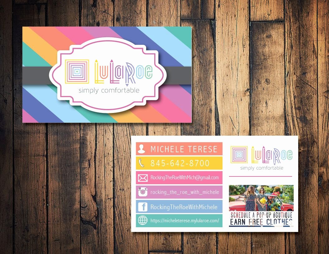 Lularoe Business Card Template Luxury Lularoe Business Card Lularoe Calling Card Lularoe