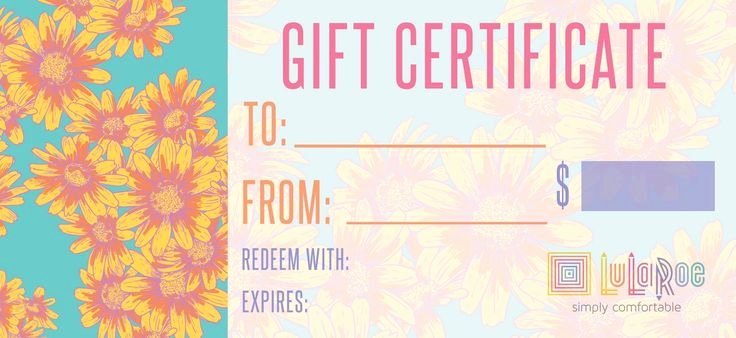 Lularoe Gift Certificate Template Best Of Best 25 Gift Certificates Ideas On Pinterest