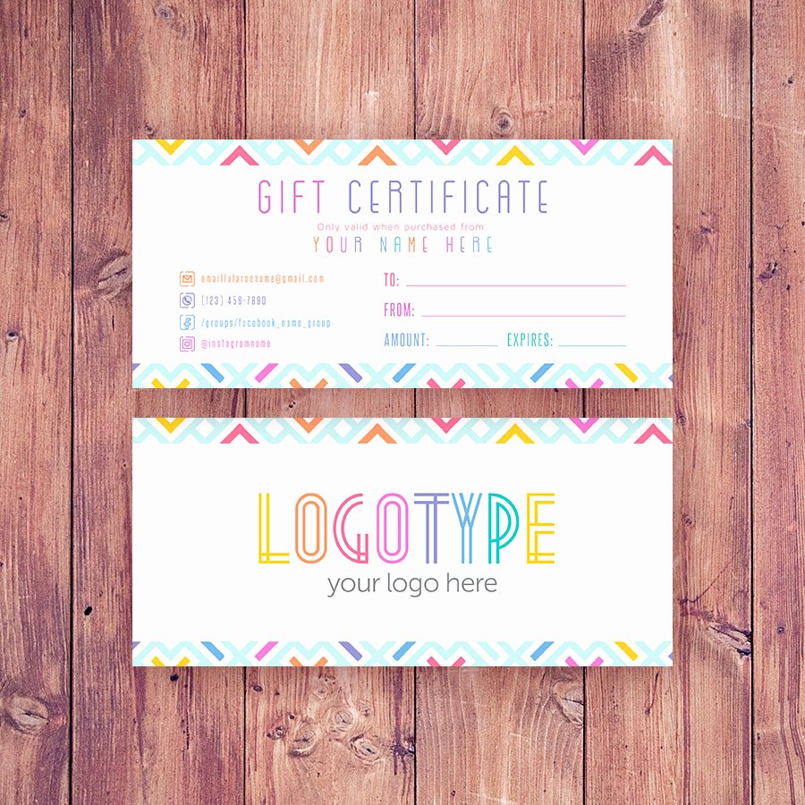 Lularoe Gift Certificate Template Lovely Colorful Lularoe Gift Certificate Cutergb Printable