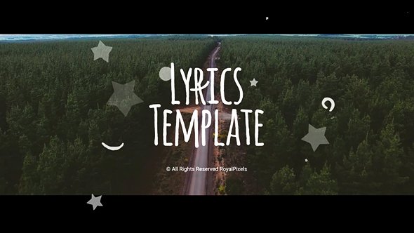 Lyric Video after Effects Best Of Lyrics Template Special events after Effects Templates