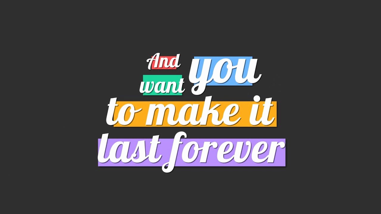 Lyric Video after Effects Fresh Lyrics Typography after Effects Template