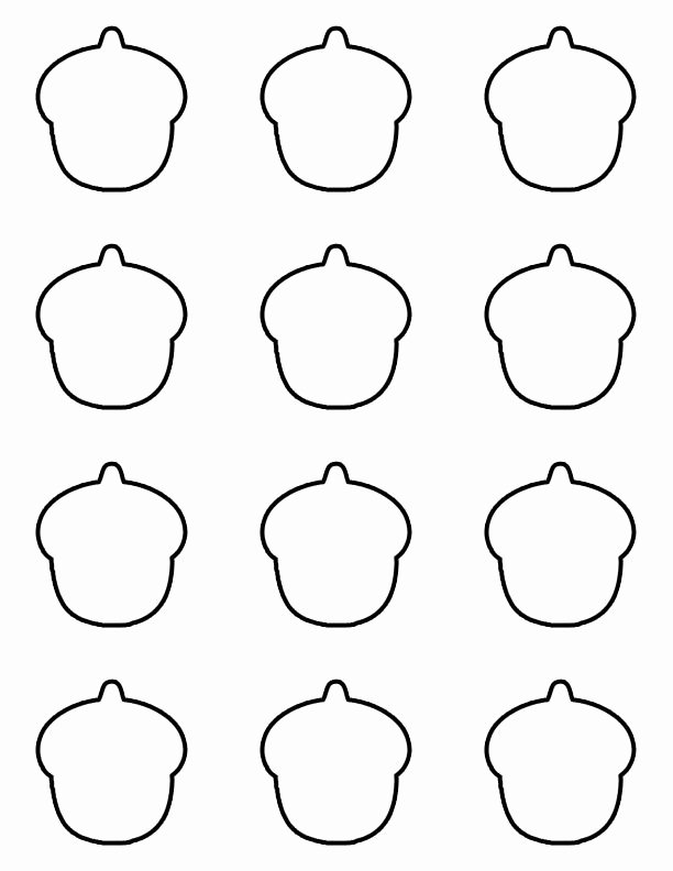 Macaron Printable Template Best Of Acorn Macaron Template Preschool Pinterest