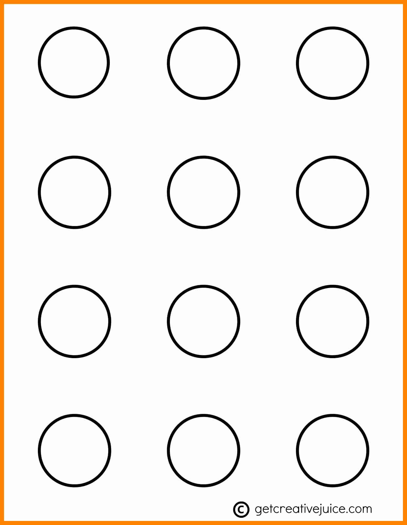 Macaron Template 2 Inch