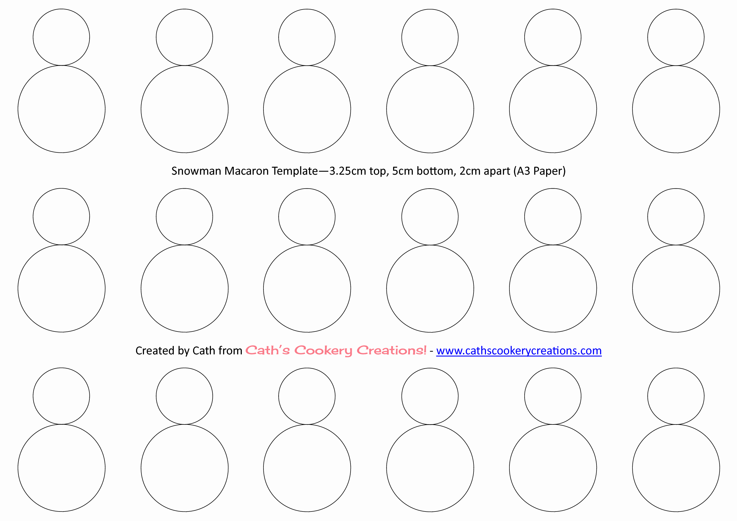 Macaron Template Pdf Lovely Snowman Template Macarons In 2019