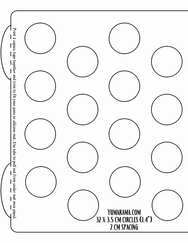 Macaron Template Printable Elegant Macaroon Pattern M P Study Pinterest