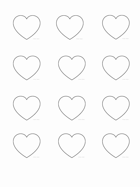 Macaron Template Printable Luxury Heart Shape Template 3 8cm Macarons Pinterest