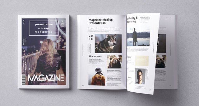 Magazine Cover Templates Psd Awesome Psd Magazine Mockup Vol9 Psd Mock Up Templates