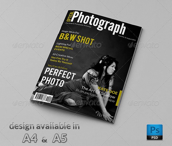 Magazine Cover Templates Psd Unique 50 Indesign &amp; Psd Magazine Cover &amp; Layout Templates