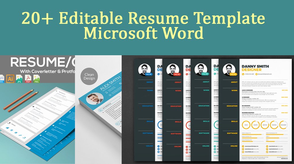 Magazine Template for Microsoft Word Elegant 20 Editable Resume Template Microsoft Word Download now