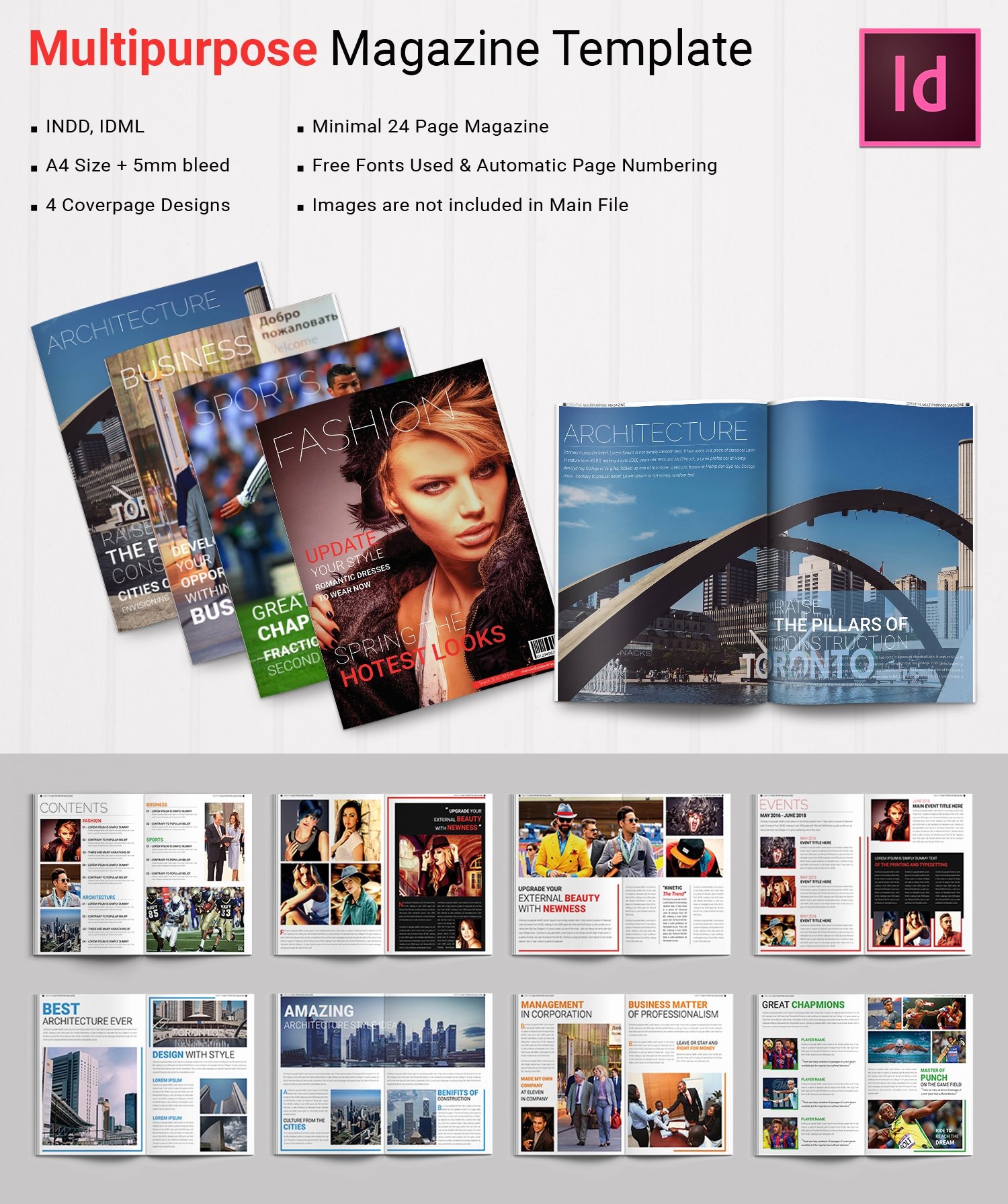 Magazine Template for Microsoft Word Luxury 55 Brand New Magazine Templates Free Word Psd Eps Ai