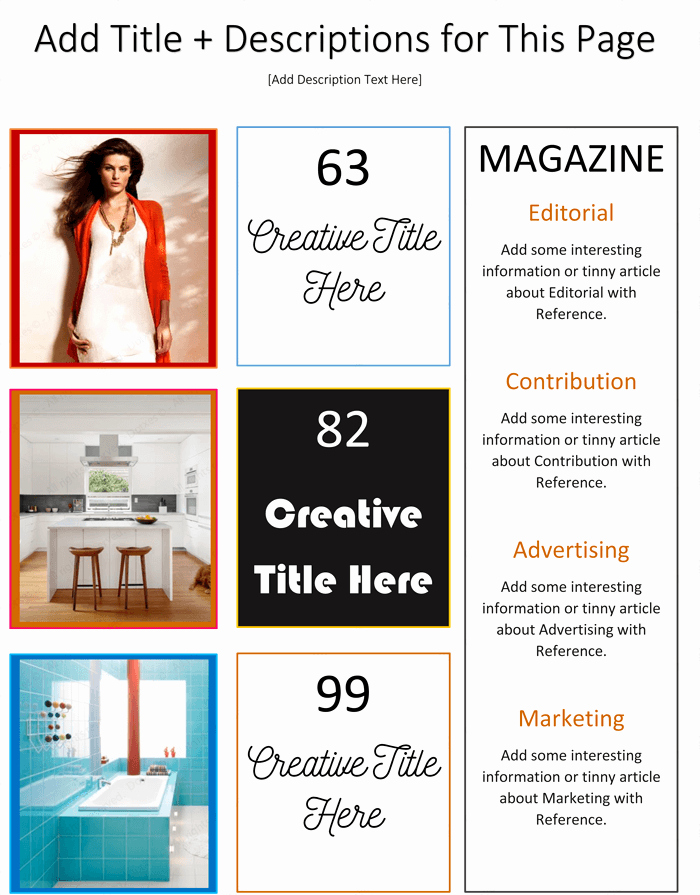 Magazine Template for Microsoft Word Unique Magazine Template for Microsoft Word Dotxes