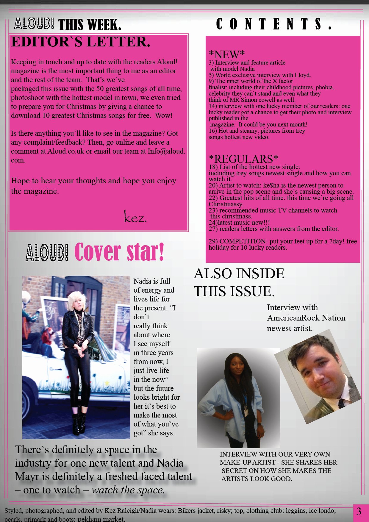 Magazine Template Free Word Fresh as Media Studies