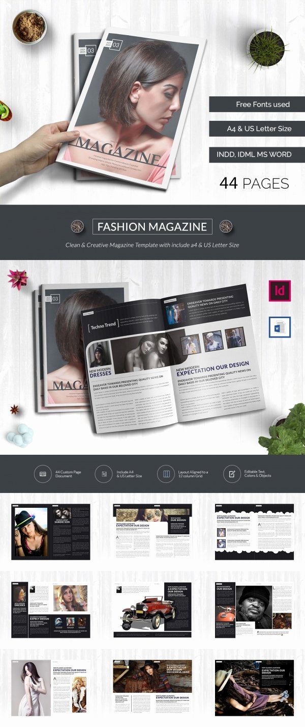 Magazine Template Free Word New 55 Brand New Magazine Templates Free Word Psd Eps Ai