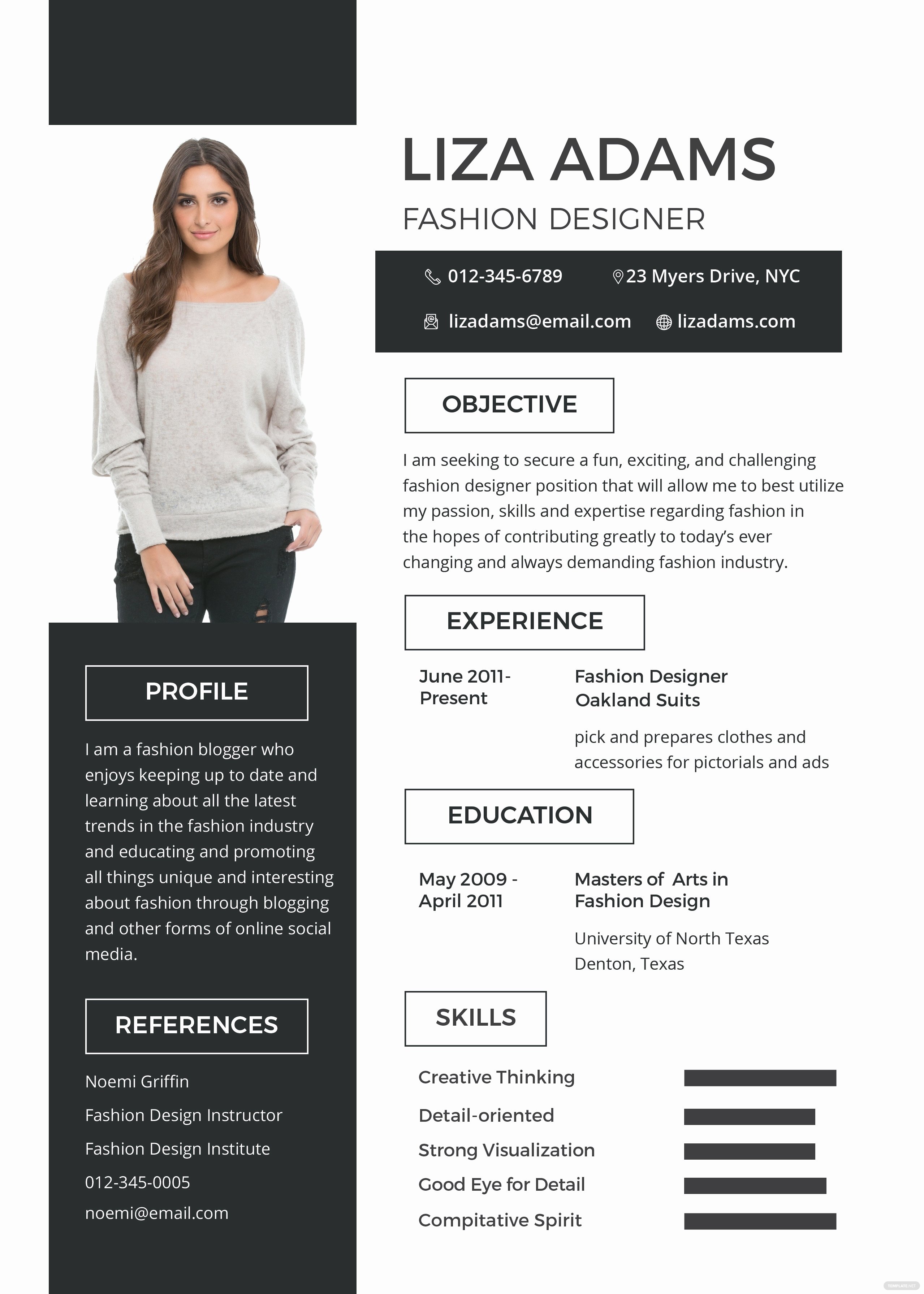 Makeup Artist Bio Sample Inspirational Free Fashion Designer Resume and Cv Template In Psd Ms