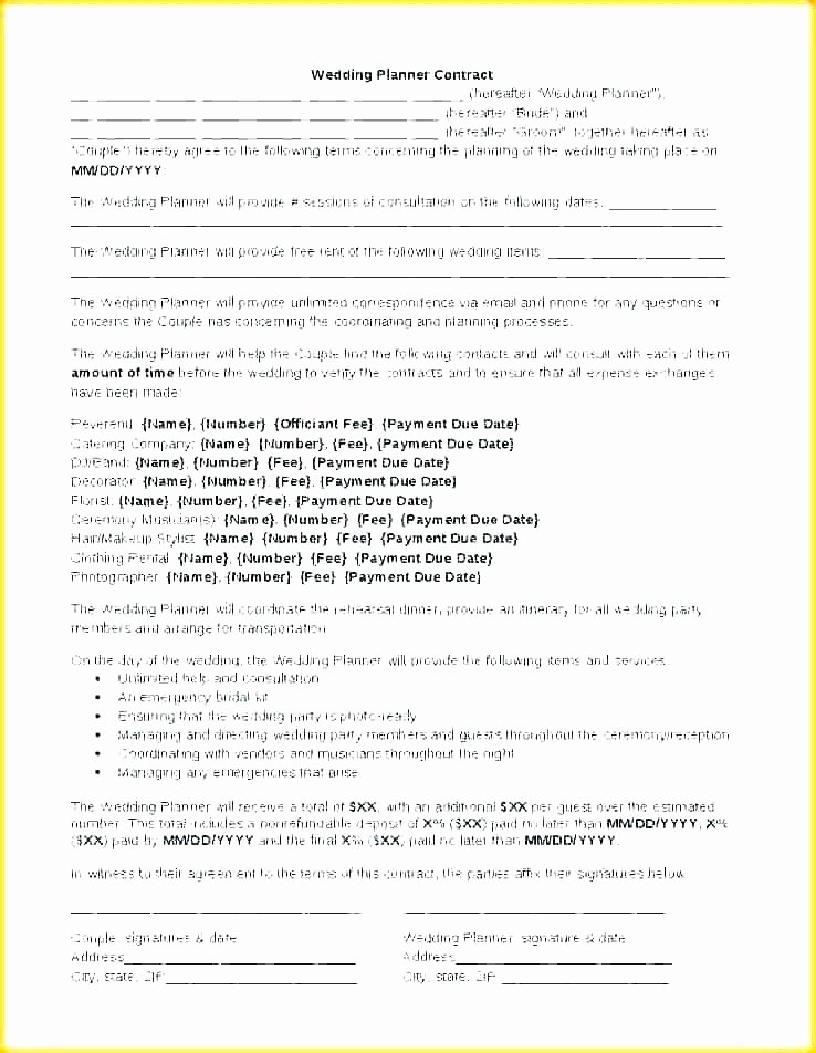 Makeup Contract Templates Fresh Wedding Hair and Makeup Contract Template Mugeek Vidalondon
