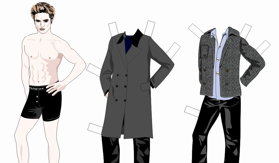 Male Paper Doll Beautiful Wel E to Bustizzle Outeezy Paper Dolls Retro Fun 4